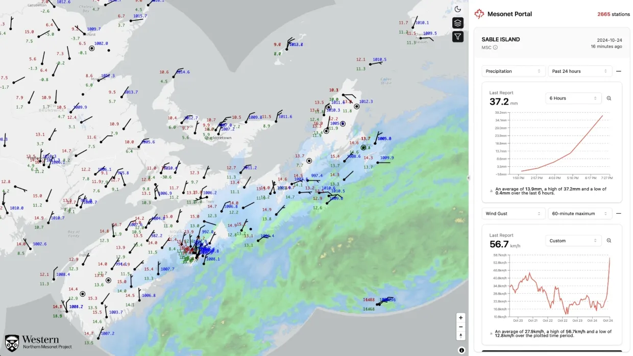 Canadian Mesonet Portal